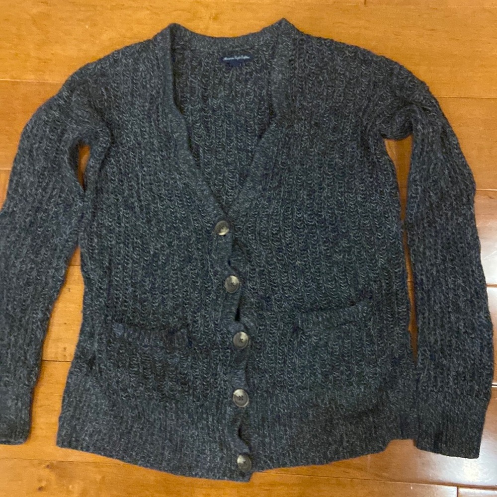 American Eagle button up sweater